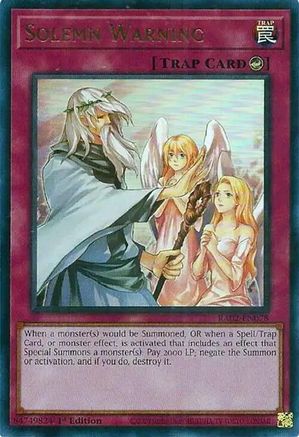 Solemn Warning (Ultra Rare) (RA02-EN078) - 25th Anniversary Rarity Collection II 1st Edition