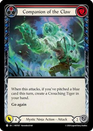 Companion of the Claw (Red) (MST057) - Part the Mistveil Rainbow Foil