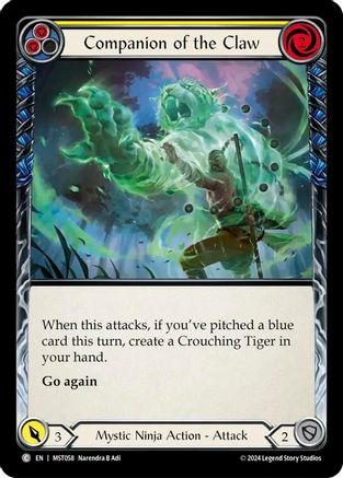 Companion of the Claw (Yellow) (MST058) - Part the Mistveil Rainbow Foil