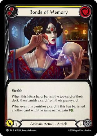 Bonds of Memory (Yellow) (MST116) - Part the Mistveil Rainbow Foil