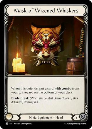 Mask of Wizened Whiskers (MST160) - Part the Mistveil Cold Foil
