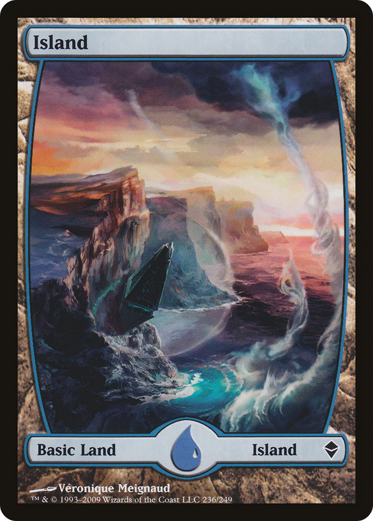 Island (236) - Full Art (ZEN-236) [Zendikar] Foil