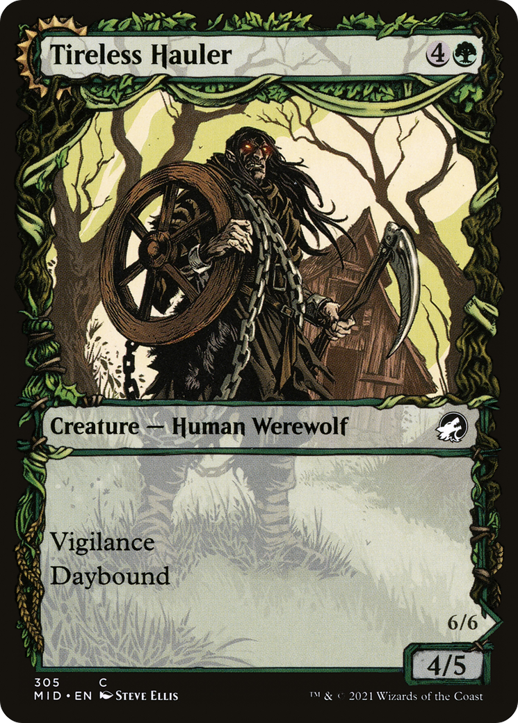 Tireless Hauler (Showcase) (MID-305) [Innistrad: Midnight Hunt] Foil