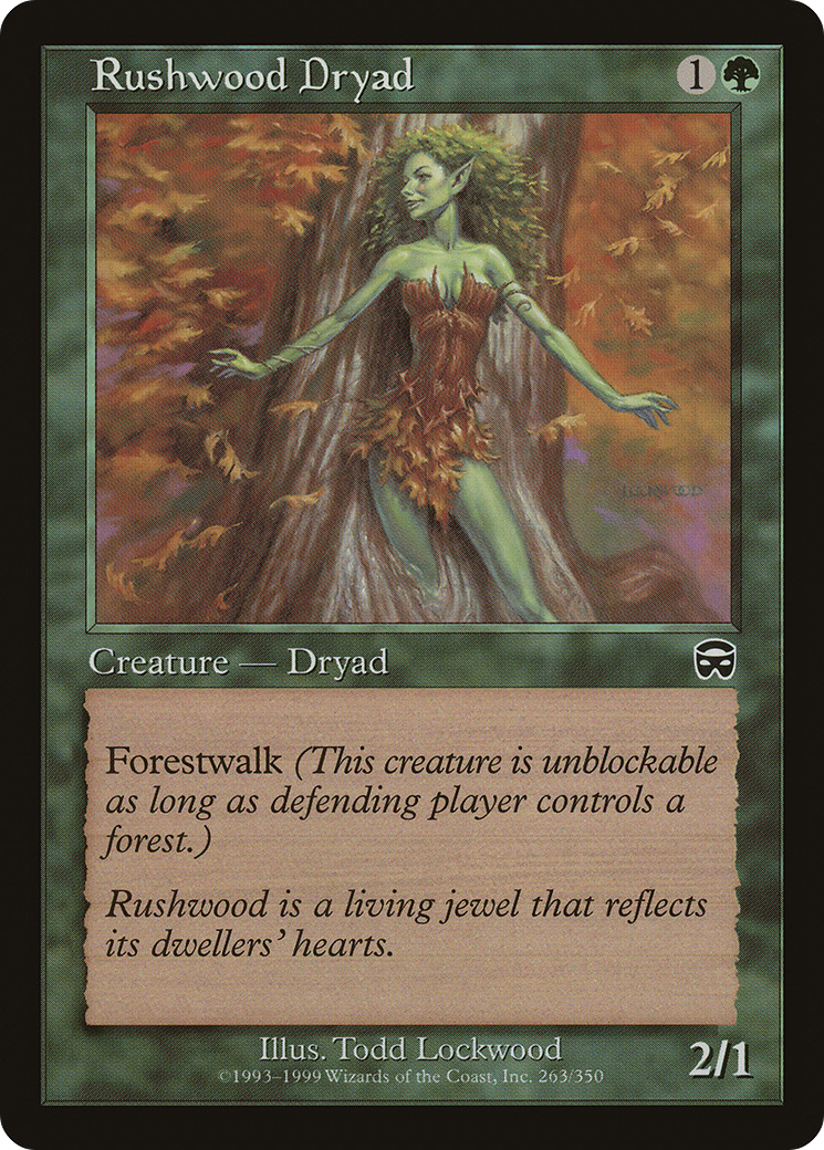 Rushwood Dryad (MMQ-263) [Mercadian Masques] Foil
