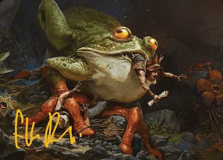 Rampant Frogantua Art Card (Gold-Stamped Signature) (ASMH3-032) [Art Series: Modern Horizons 3]