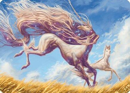 Nyxborn Unicorn Art Card (ASMH3-001) [Art Series: Modern Horizons 3]