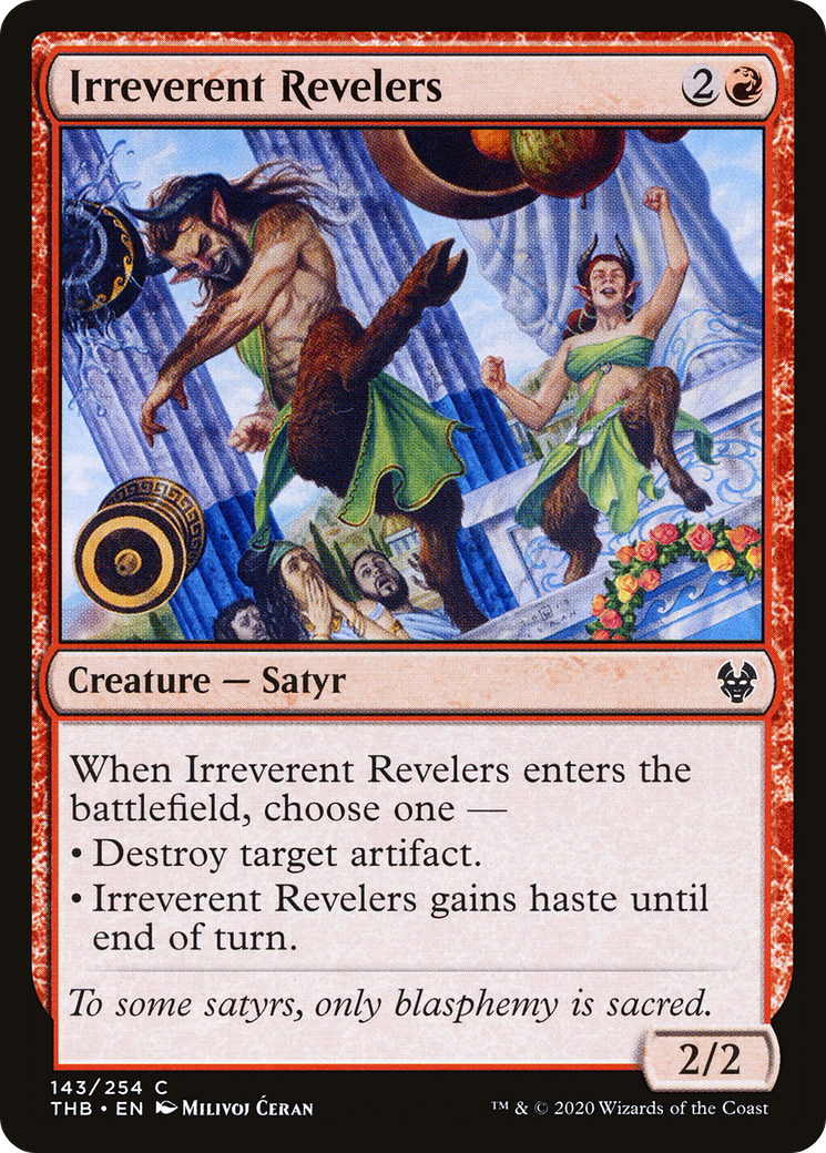 Irreverent Revelers (THB-143) [Theros Beyond Death] Foil