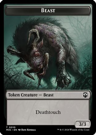 Beast (0010) // Shapeshifter (0008) Double-Sided Token (M3C-10 // 8) [Commander: Modern Horizons 3]