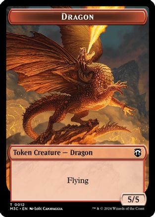 Dragon // Copy Double-Sided Token (M3C-12 // 1) [Commander: Modern Horizons 3]