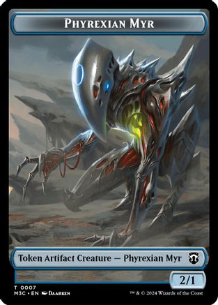 Phyrexian Myr // Servo Double-Sided Token (M3C-7 // 33) [Modern Horizons 3 Commander]