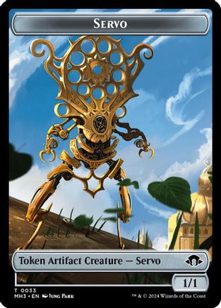 Servo // Fish Double-Sided Token (MH3-33 // 10) [Modern Horizons 3] Foil