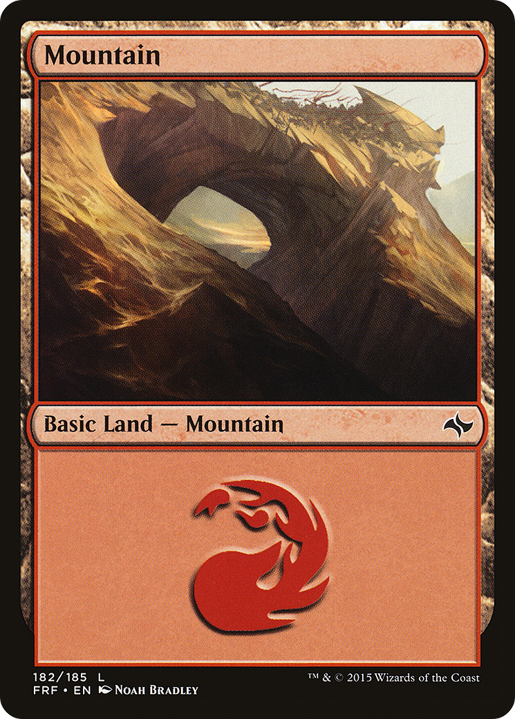 Mountain (182) - Foil [Fate Reforged]