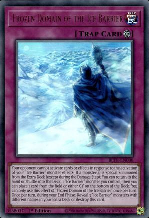 Frozen Domain of the Ice Barrier (Ultra Rare) (BLTR-EN008) - Battles of Legend: Terminal Revenge 1st Edition