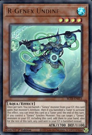 R-Genex Undine (Ultra Rare) (BLTR-EN011) - Battles of Legend: Terminal Revenge 1st Edition