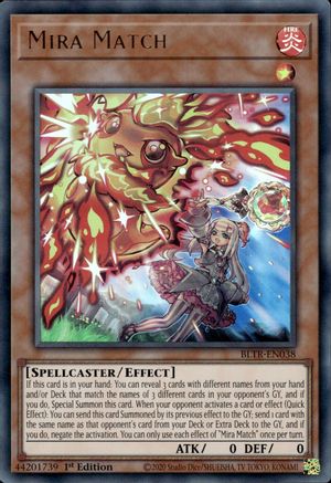 Mira Match (Ultra Rare) (BLTR-EN038) - Battles of Legend: Terminal Revenge 1st Edition