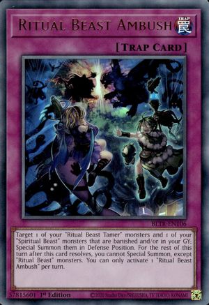 Ritual Beast Ambush (Ultra Rare) (BLTR-EN106) - Battles of Legend: Terminal Revenge 1st Edition
