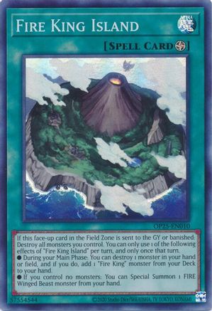 Fire King Island (Super Rare) (OP25-EN010) - OTS Tournament Pack 25 Unlimited
