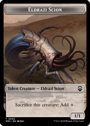 Eldrazi Scion (Ripple Foil) // Eldrazi Spawn Double-Sided Token (M3C-3 // 2) [Modern Horizons 3 Commander] Foil