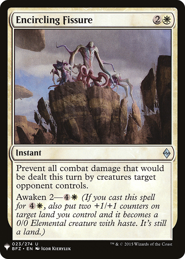 Encircling Fissure (LIST-023) [The List]