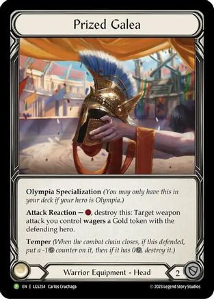 Prized Galea - LGS254 (LGS254) - Flesh and Blood: Promo Cards Cold Foil