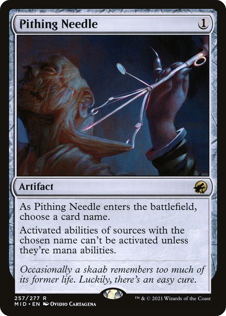 Pithing Needle (MID-257) [Innistrad: Midnight Hunt] Foil