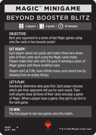 Magic Minigame: Beyond Booster Blitz (ACR-002) [Universes Beyond: Assassin's Creed]