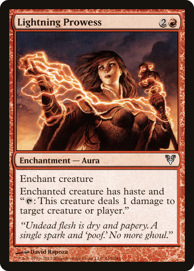 Lightning Prowess (AVR-145) [Avacyn Restored]