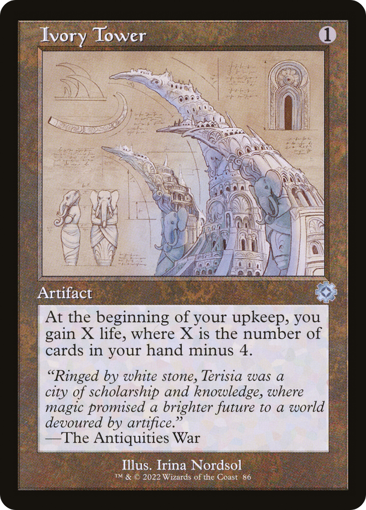 Ivory Tower (Schematic) (BRR-086) [The Brothers' War Retro Artifacts] Foil