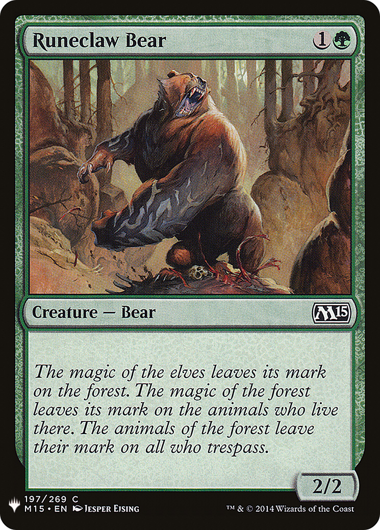 Runeclaw Bear (LIST-197) [The List]