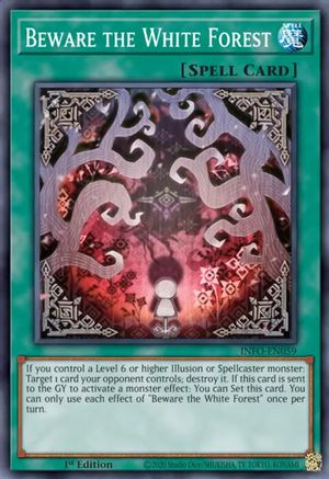 Beware the White Forest (Super Rare) (INFO-EN059) - The Infinite Forbidden 1st Edition