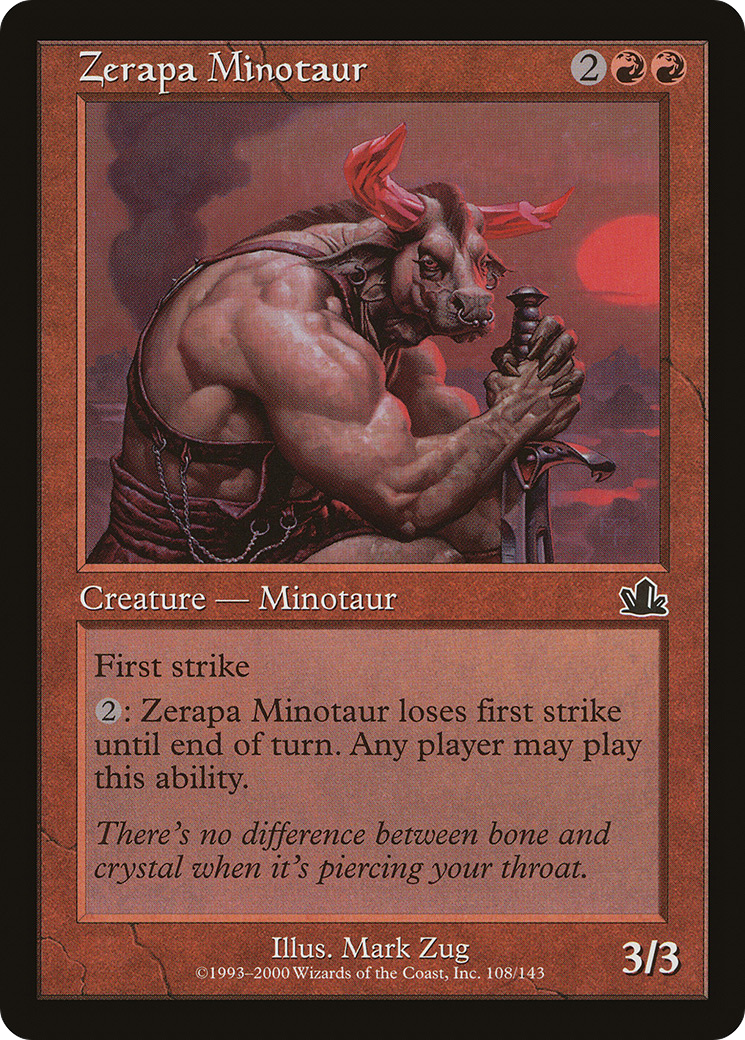 Zerapa Minotaur (PCY-108) [Prophecy] Foil