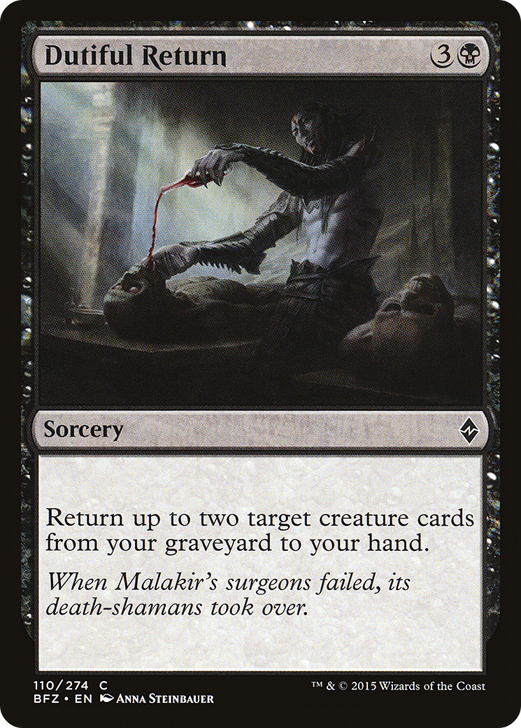 Dutiful Return (BFZ-110) [Battle for Zendikar]