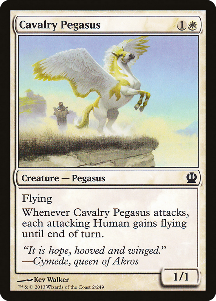 Cavalry Pegasus (THS-002) [Theros] Foil