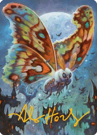 Luminous Broodmoth Art Card (Gold-Stamped Signature) (ASBLB-048) [Art Series: Bloomburrow]