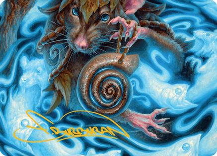 Mind Spiral Art Card (Gold-Stamped Signature) (ASBLB-008) [Art Series: Bloomburrow]