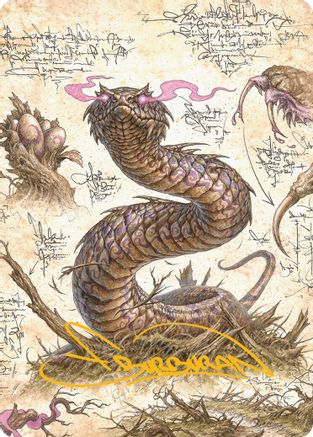 Rottenmouth Viper Art Card (Gold-Stamped Signature) (ASBLB-036) [Art Series: Bloomburrow]