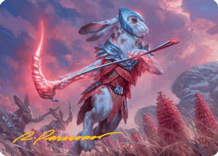 Baylen, the Haymaker Art Card (Gold-Stamped Signature) (ASBLB-025) [Art Series: Bloomburrow]
