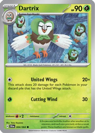 Dartrix (004/064) [SV Shrouded Fable] Reverse Holofoil - Common