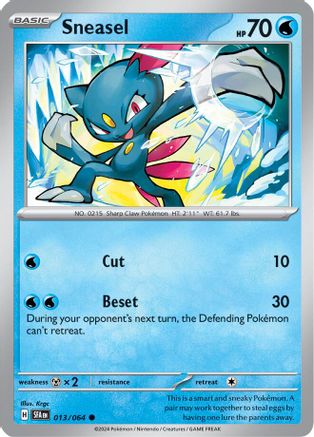 Sneasel (013/064) [SV Shrouded Fable] Reverse Holofoil - Common