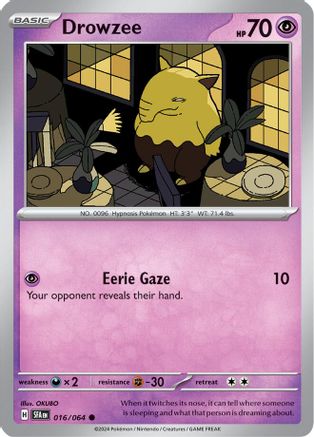 Drowzee (016/064) [SV Shrouded Fable] Reverse Holofoil - Common