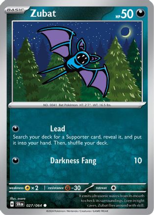 Zubat (027/064) [SV Shrouded Fable] - Common