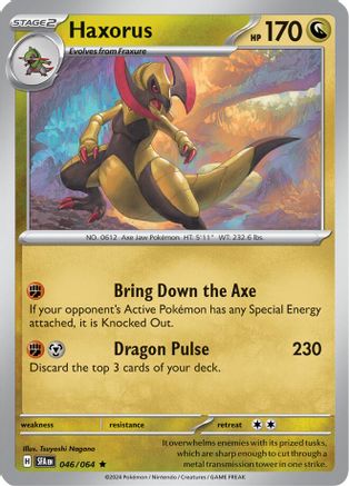 Haxorus (046/064) [SV Shrouded Fable] Holofoil - Rare
