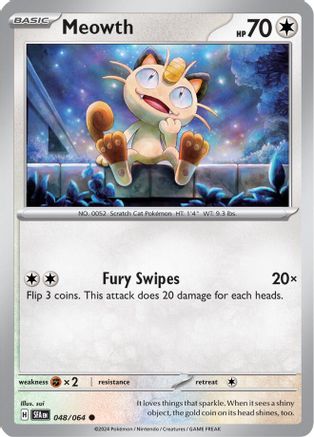 Meowth (048/064) [SV Shrouded Fable] Reverse Holofoil - Common