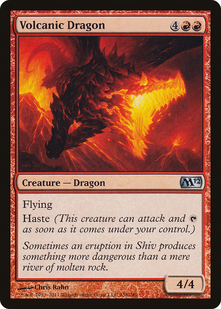 Volcanic Dragon (M12-158) [Magic 2012] Foil