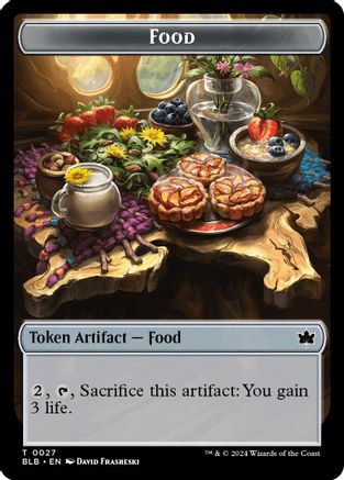 Food // Coruscation Mage Double-Sided Token (BLB-27 // 17) [Bloomburrow] Foil