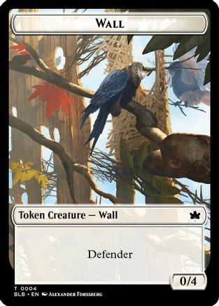 Wall // Intrepid Rabbit Double-Sided Token (BLB-4 // 2) [Bloomburrow] Foil