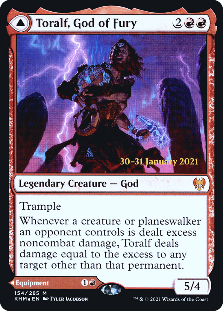 Toralf, God of Fury (PRE-154) [Kaldheim Promos] Foil