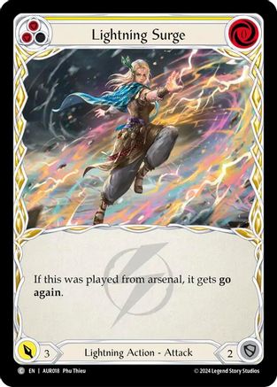 Lightning Surge (Yellow) (AUR018) - 1st Strike