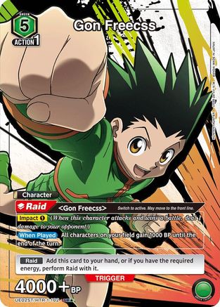 Gon Freecss (102) (SR*) (UE02ST/HTR-1-102) - UE02ST HUNTER X HUNTER Starter Deck Foil
