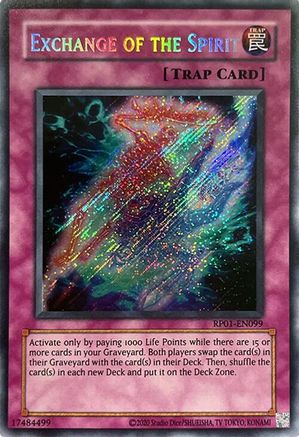 Exchange of the Spirit (Secret Rare) (RP01-EN099) - Retro Pack (2020 Date Reprint) Unlimited